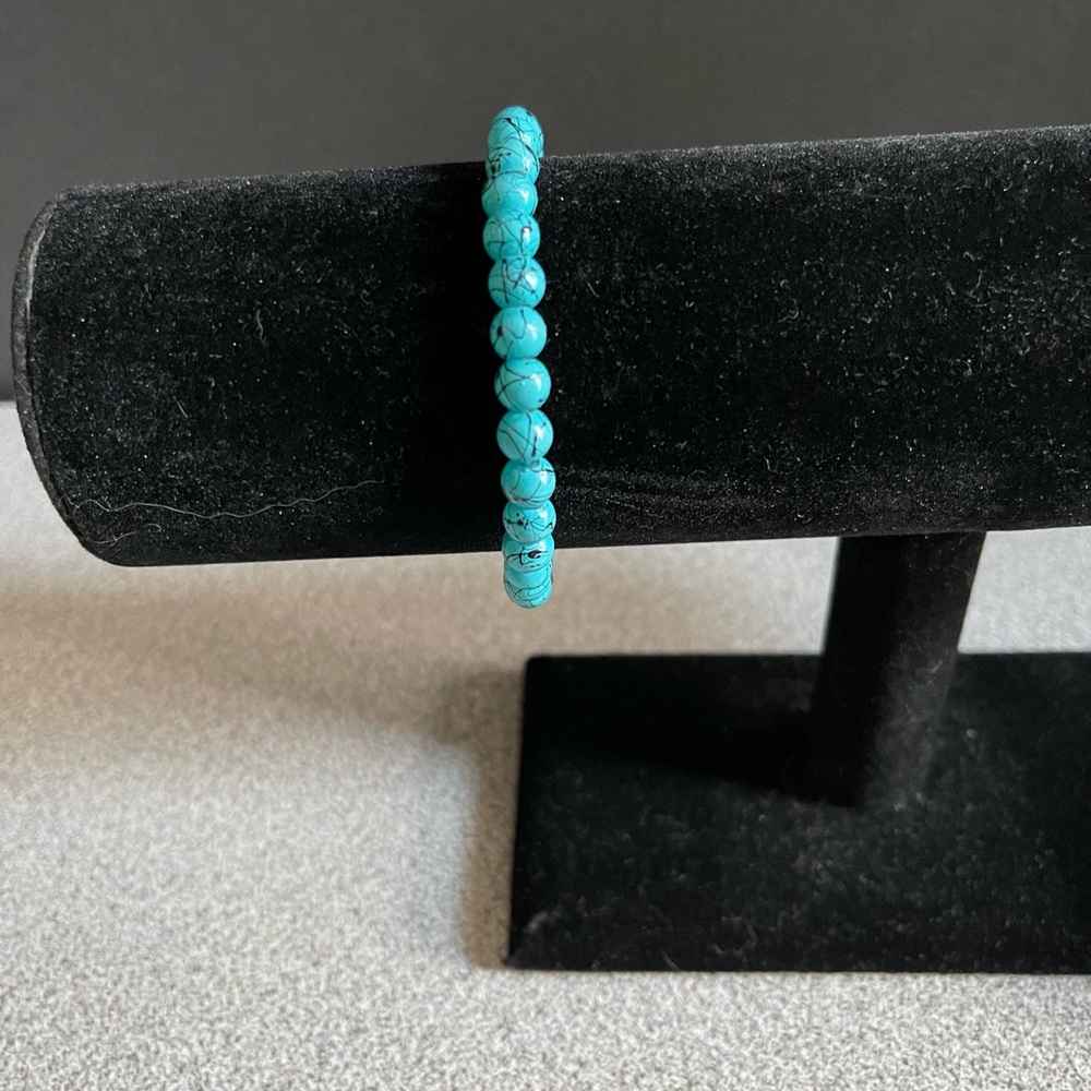 Turquoise Beaded Stretch Bracelet